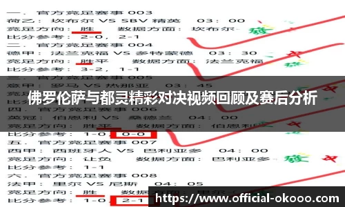 佛罗伦萨与都灵精彩对决视频回顾及赛后分析